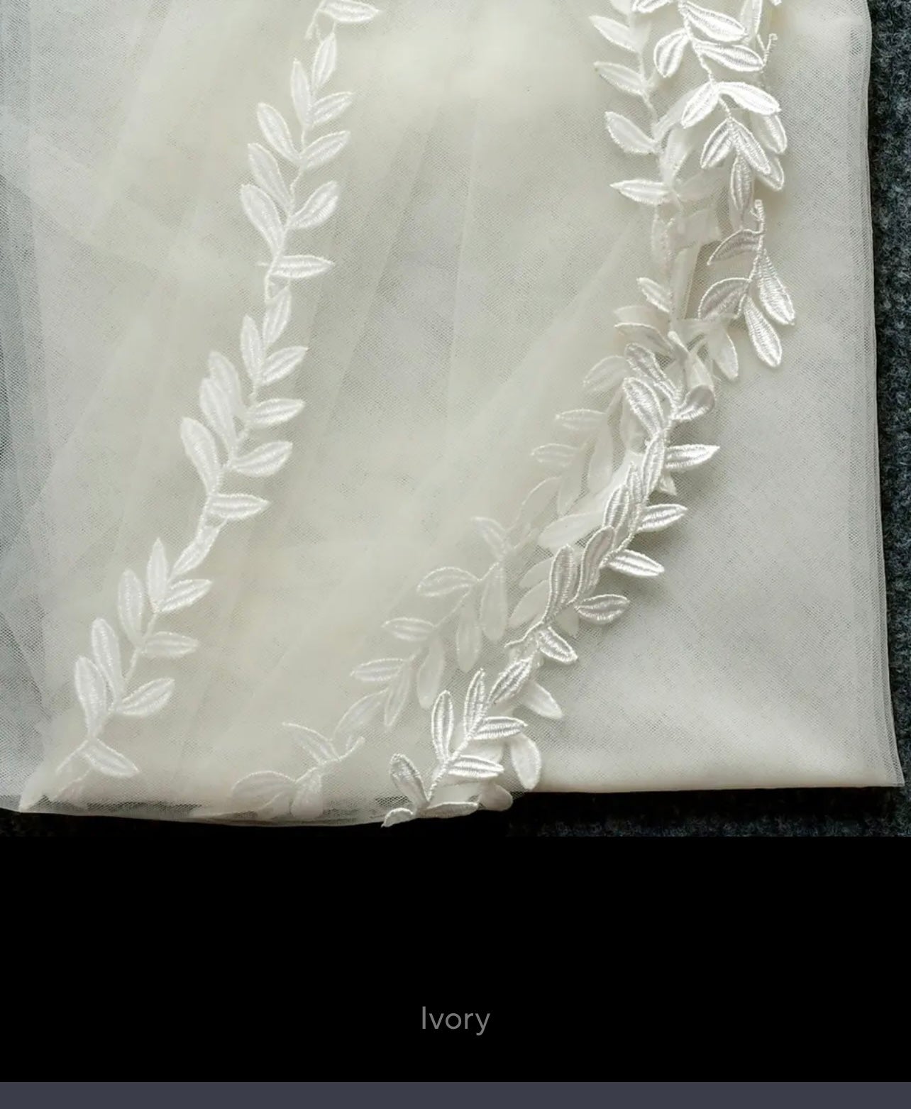 Leaf Edge Wedding Veil in Multiple Lengths