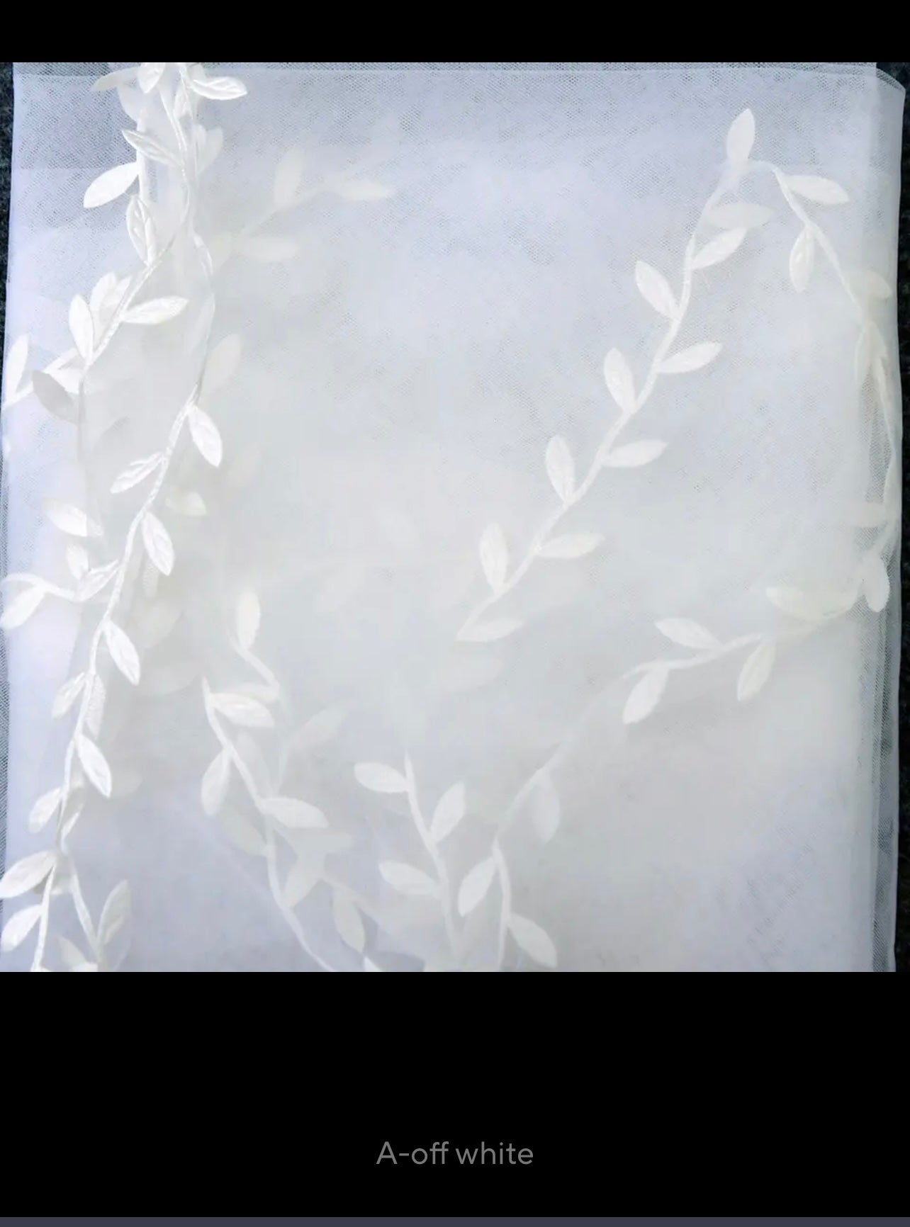 Leaf Edge Wedding Veil in Multiple Lengths